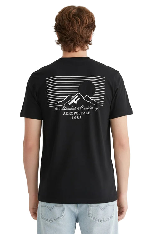 Camiseta Para Hombre Aero Level 2  Graphic Tees Dark Black 6182