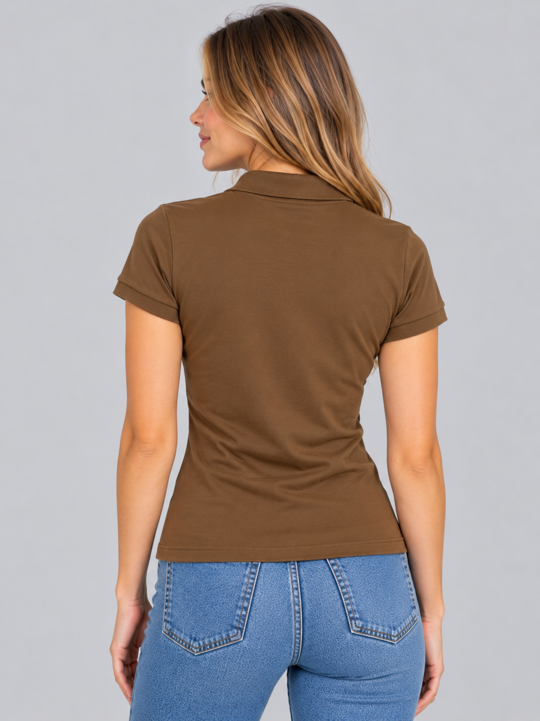 Camiseta Polo Para Mujer Aero Solid Polo Chocolate