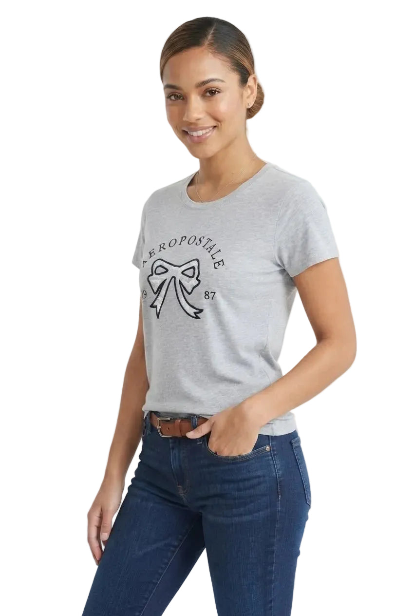 Camiseta Para Mujer Graphic Level 2 Light Heather Grey 6928