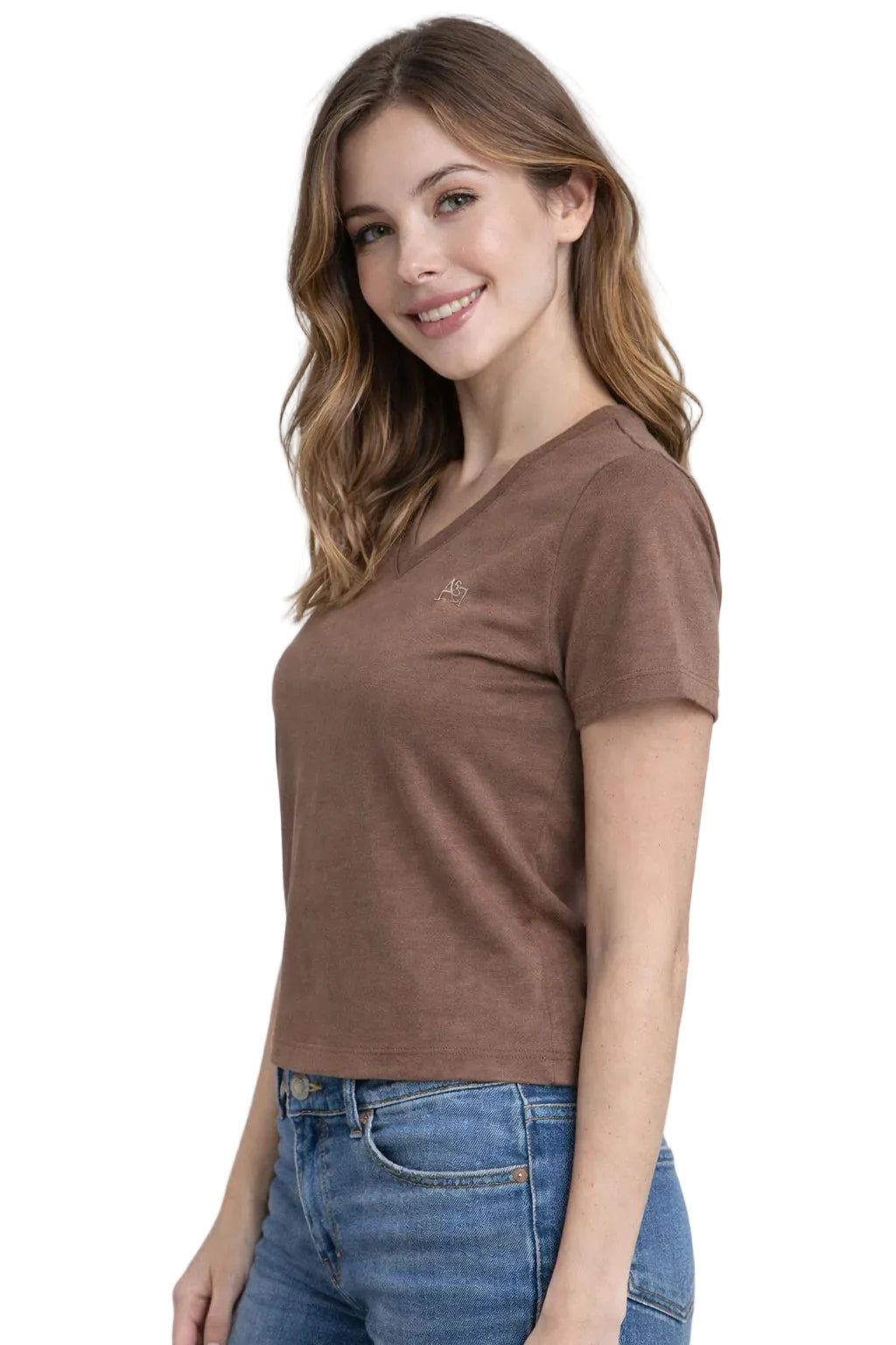 Camiseta Básica Mujer Cafe Aero Girls Solid Ss Hot Chocolate 4208