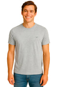 Camiseta Básica Hombre Gris Claro Aero Guys Ss Tees Light Heather Grey 4240