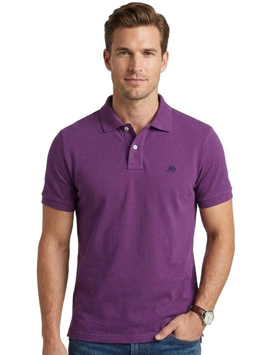 Polo Para Hombre Aero Guys SS Solid Polo Sunset Purple 7907