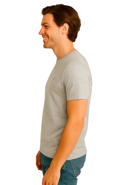 Camiseta Básica Hombre Gris Claro Aero Guys Ss Tees Light Heather Grey 4240