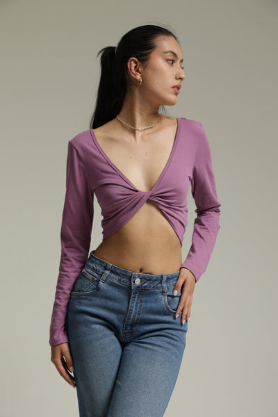 Top Para Mujer Aero Girls Ls Fashion Top Sunset Purple Long sleeve