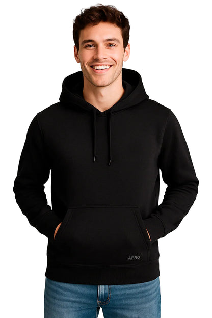 Buzo Para Hombre Aero Guys Popover Hoodies Dark Black 2174