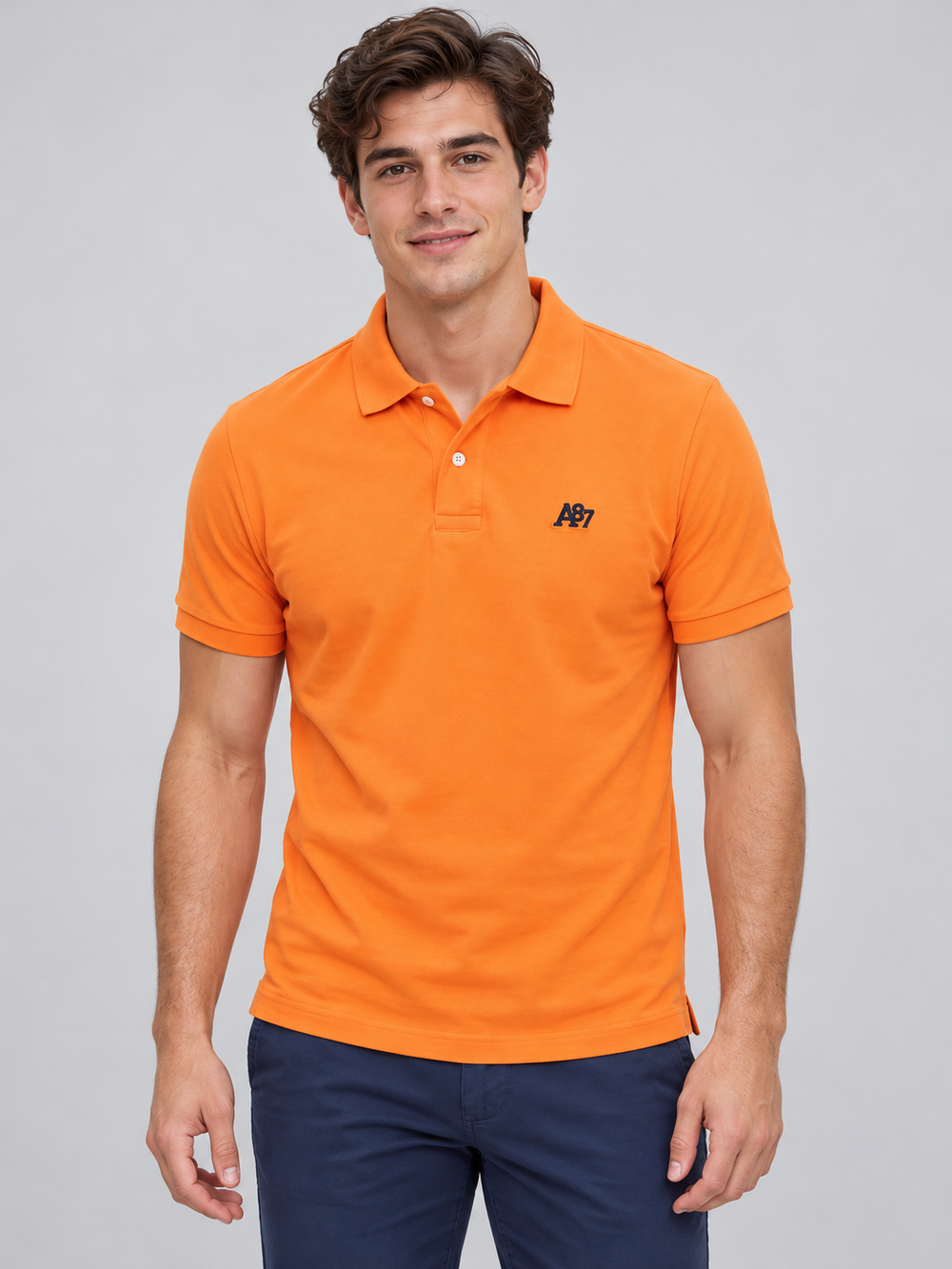 Camiseta Polo Para Hombre Aero Guys SS Solid Polo Apricot Buff