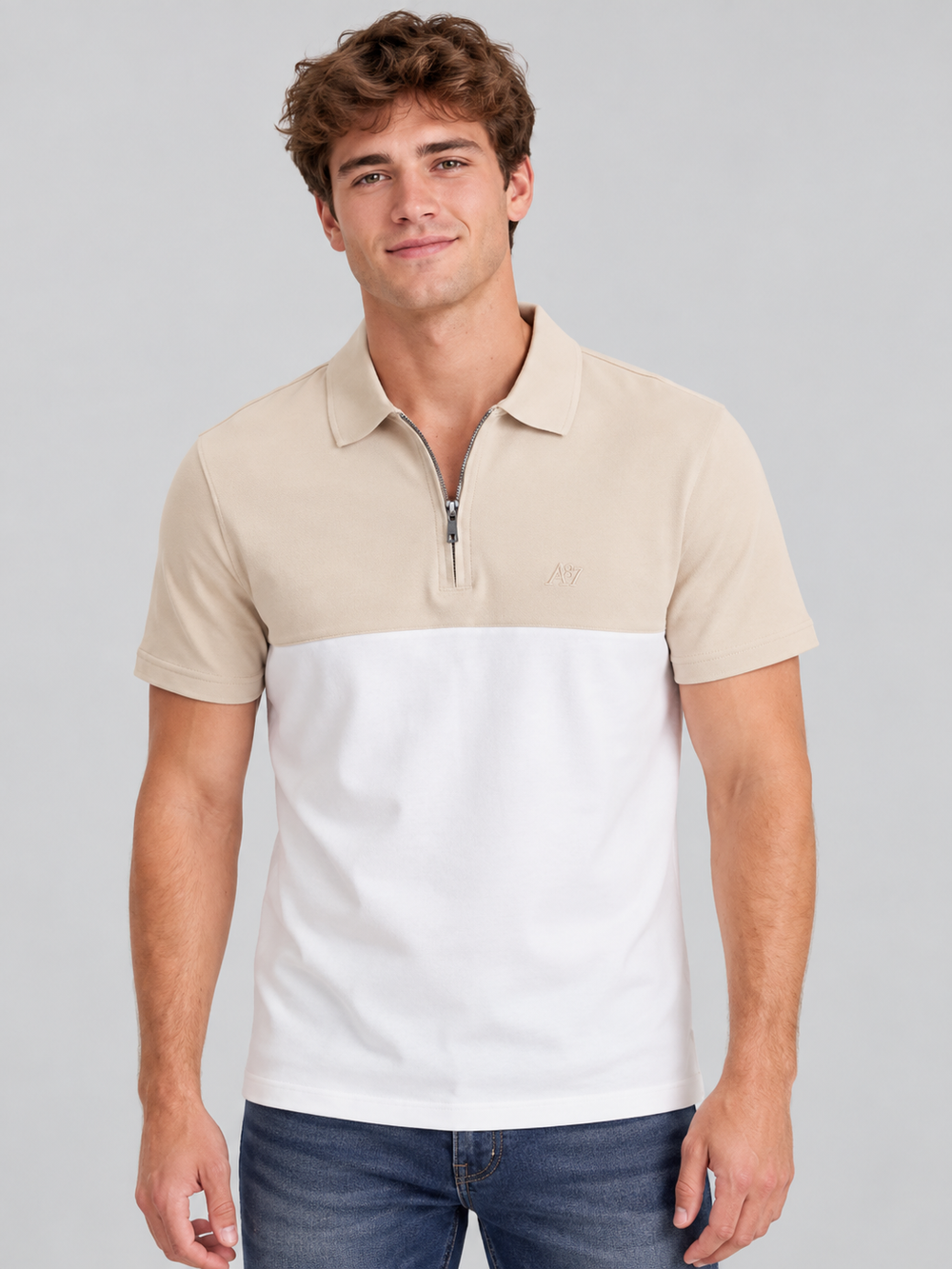 Camiseta Polo Para Hombre Aero Guys SS Novelty Polo Turtledove