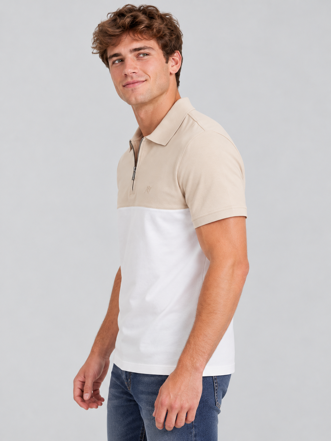 Camiseta Polo Para Hombre Aero Guys SS Novelty Polo Turtledove