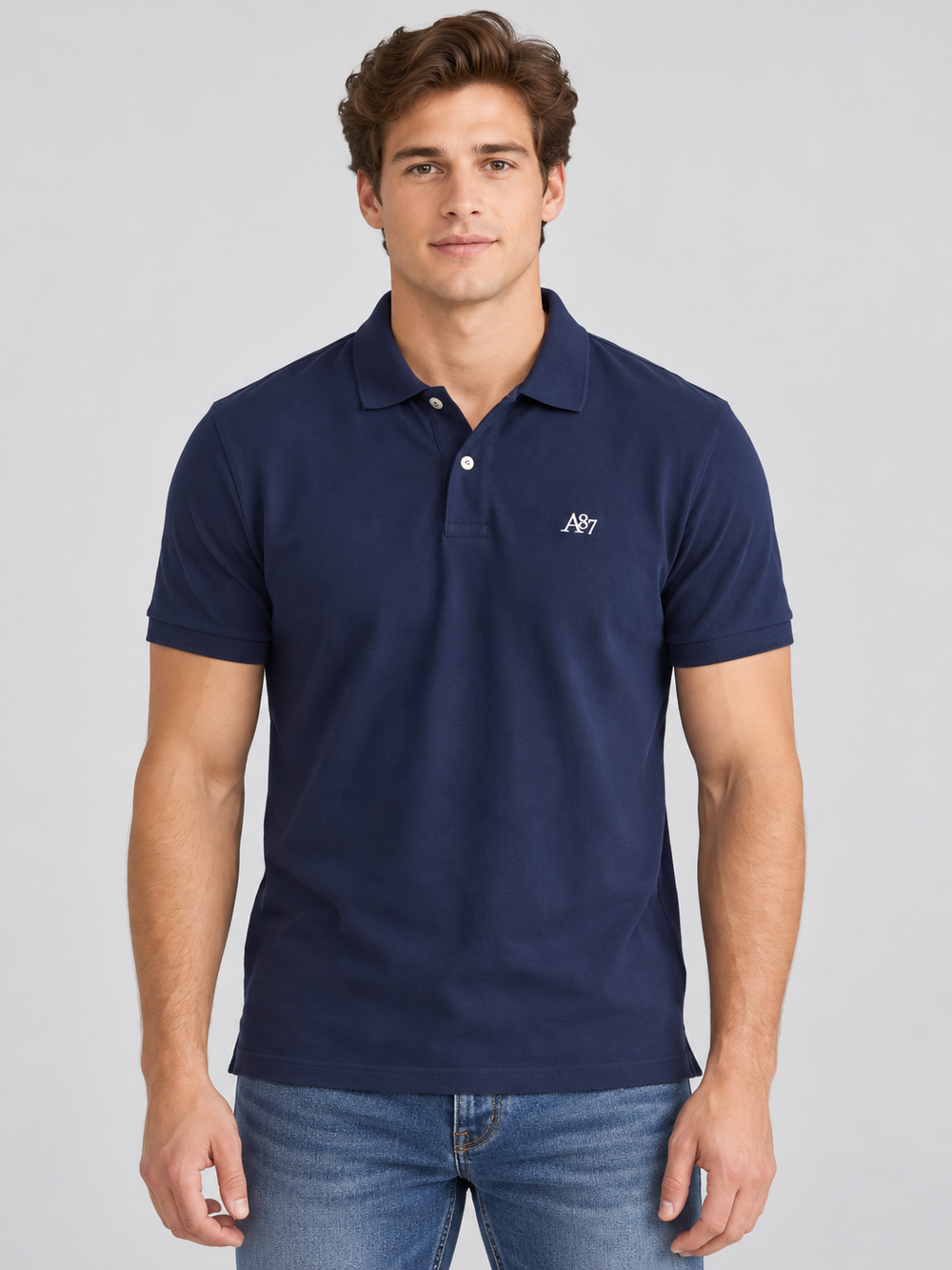 Camiseta Polo Para Hombre Aero Guys SS Solid Polo Varsity Blue