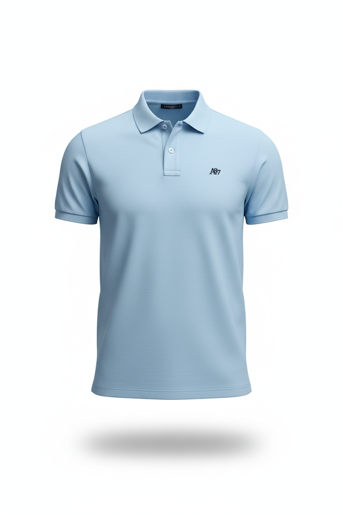 Polo Azul Claro Para Hombre Aeropostale Guys Ss Solid Polo Coridalis Blue 7907