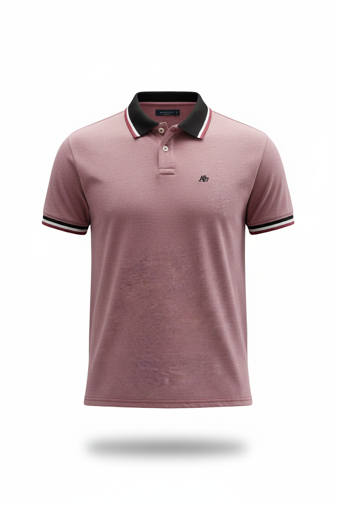 Camiseta Polo Para Hombre VBN Aero Guys Ss Novelty Polo Pomegranate