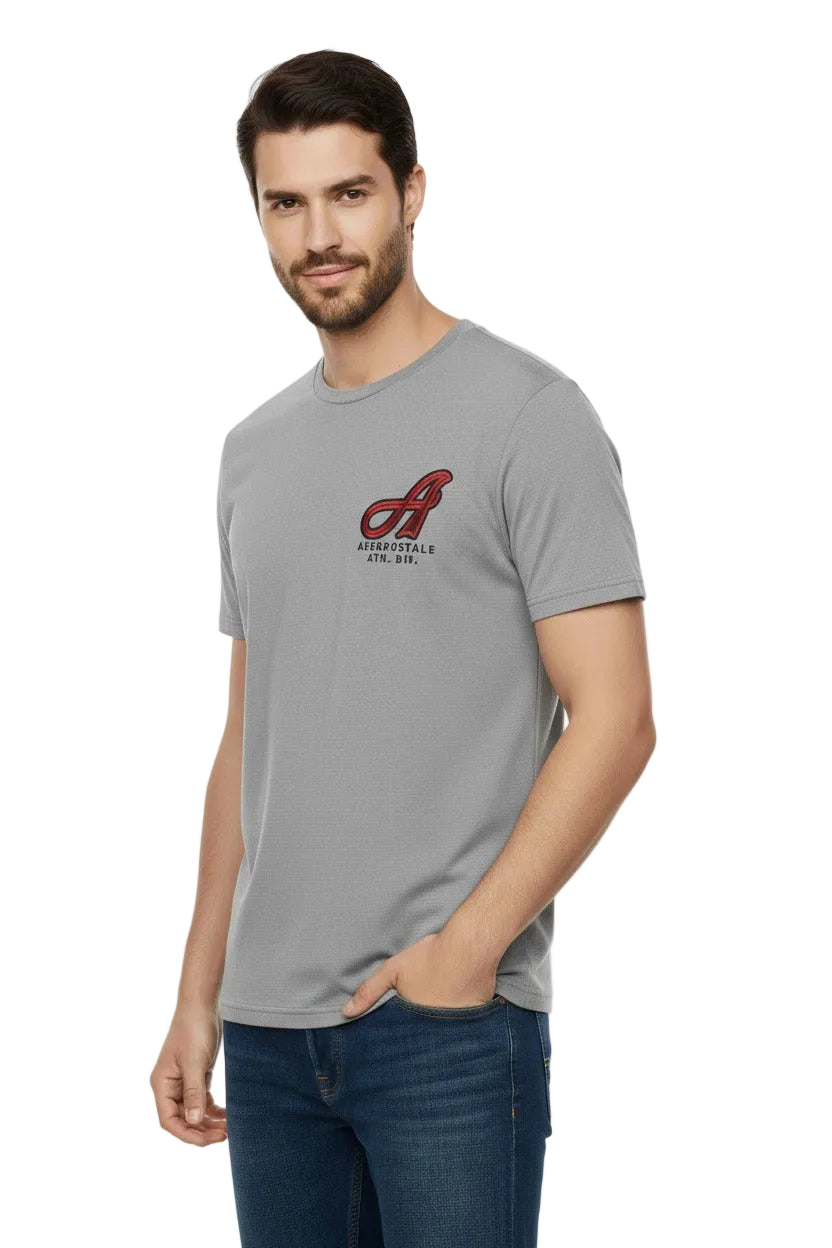 Camiseta Gris Para Hombre Aero Level 2 Graphic Tees