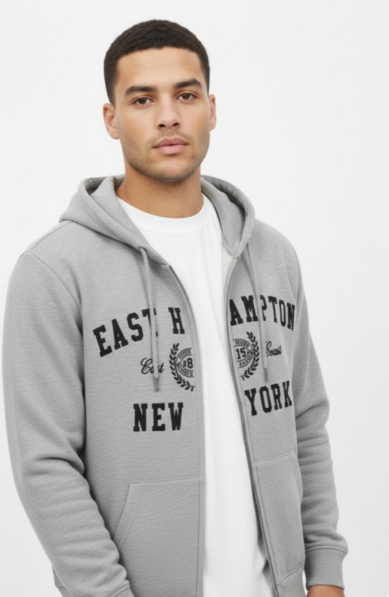 Buzo Para Hombre Aeropostale Color Gris Guys Full Zip Hoodies 6069