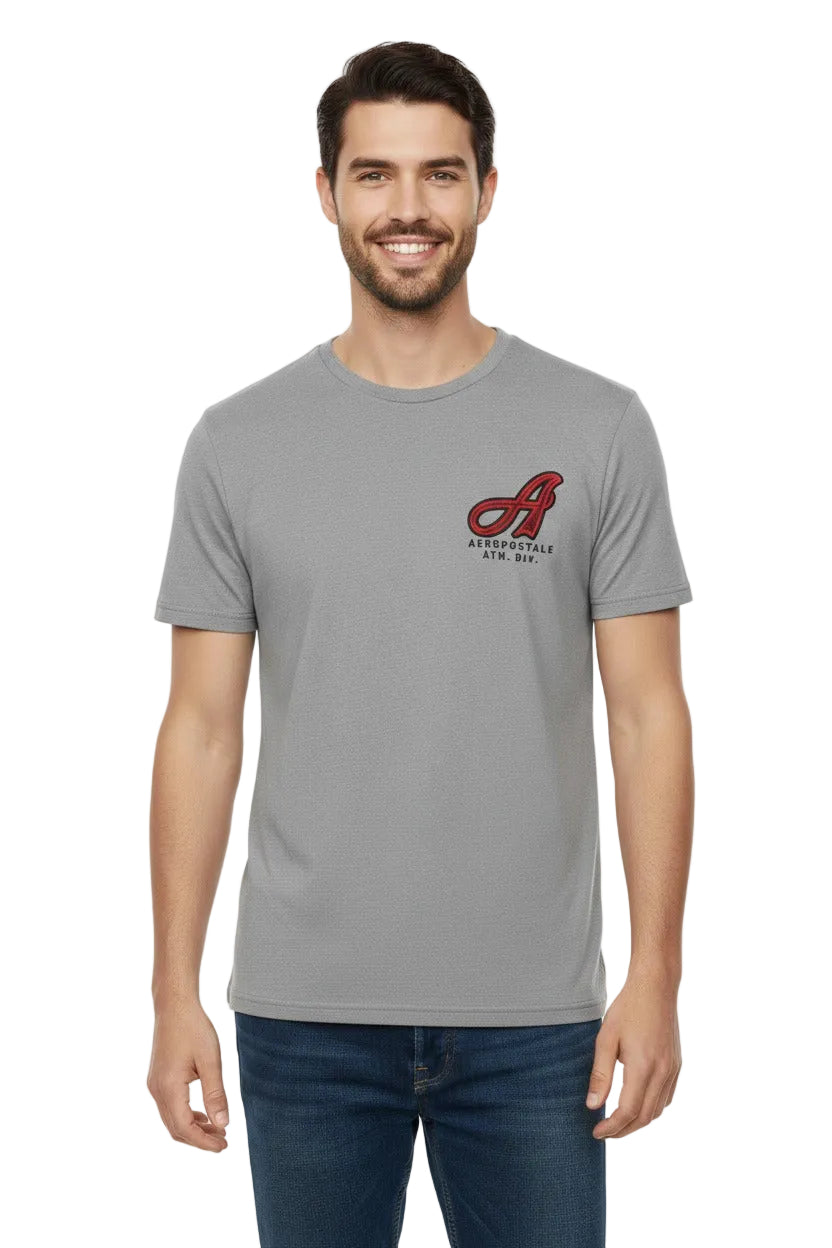 Camiseta Gris Para Hombre Aero Level 2 Graphic Tees