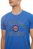 Camiseta Azul Con Detalle