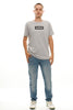 Camiseta Gris Medio Con Estampado