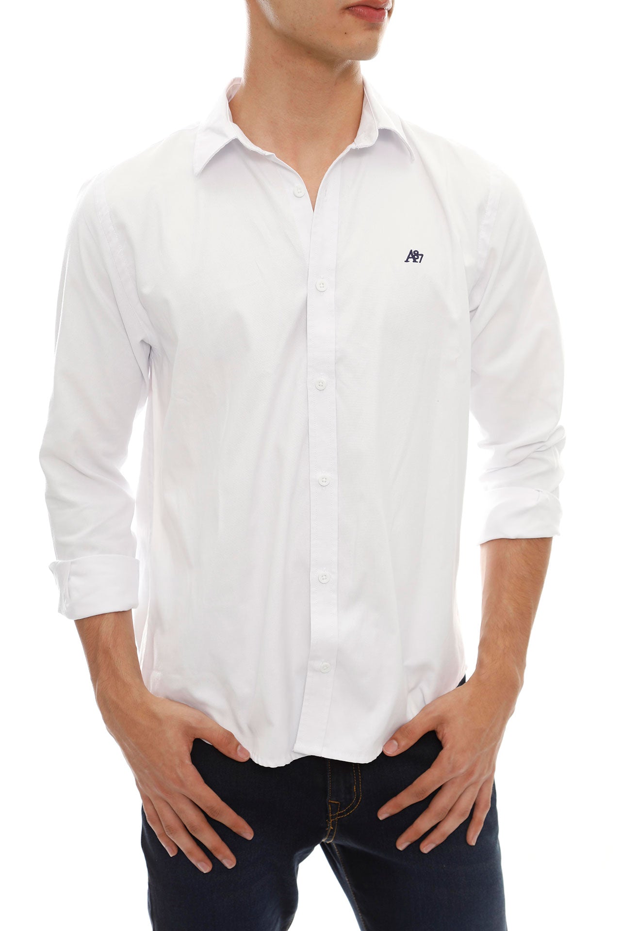 Camisa Blanca Hombre Aerofashion